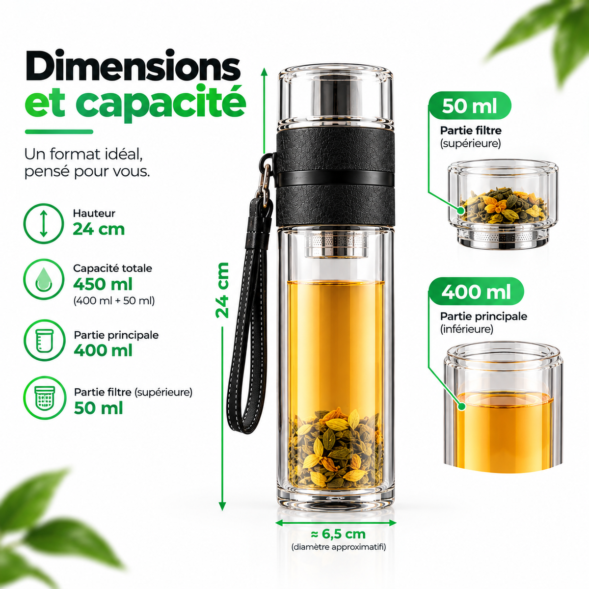 Bouteille Infuseur 2-en-1 –