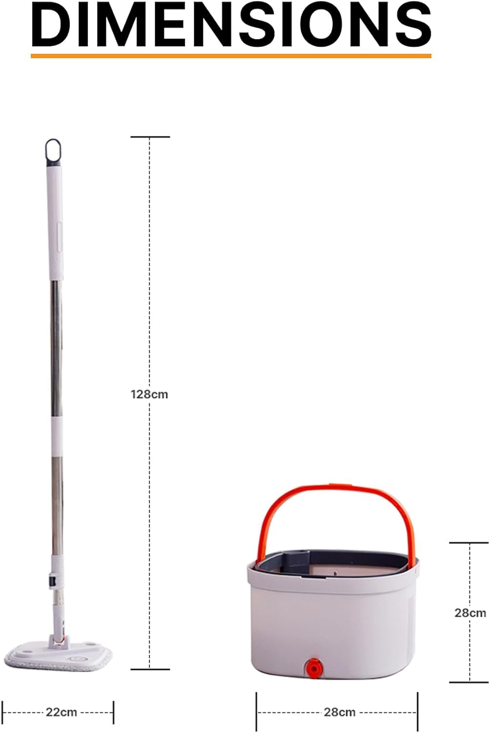 Kit de nettoyage 360°Super Mop Lite 13L