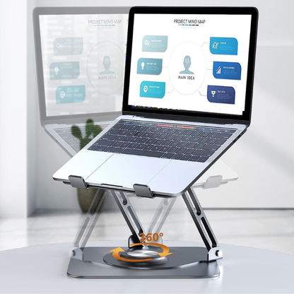 Support PC Portable 360° Pliable & Réglable