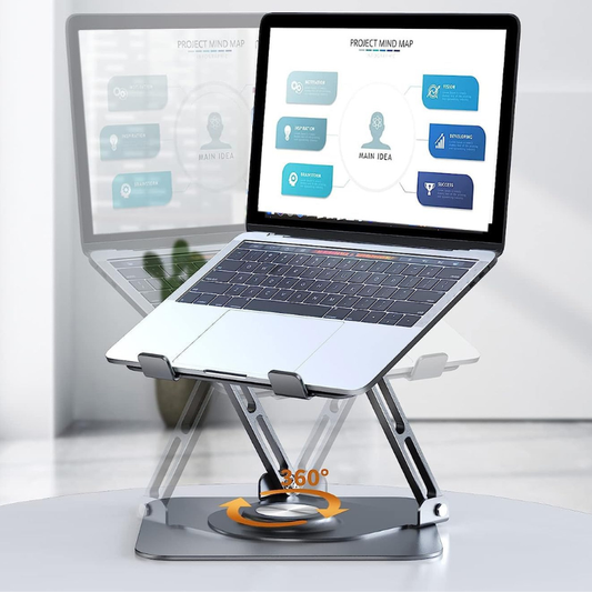 Support PC Portable 360° Pliable & Réglable