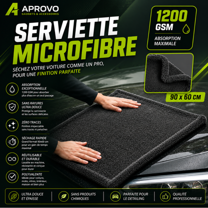 Chiffon-Serviette Microfibre Premium