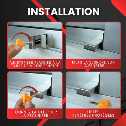 Verrou de Fenêtre – Sécurité Enfants & Anti-Intrusion