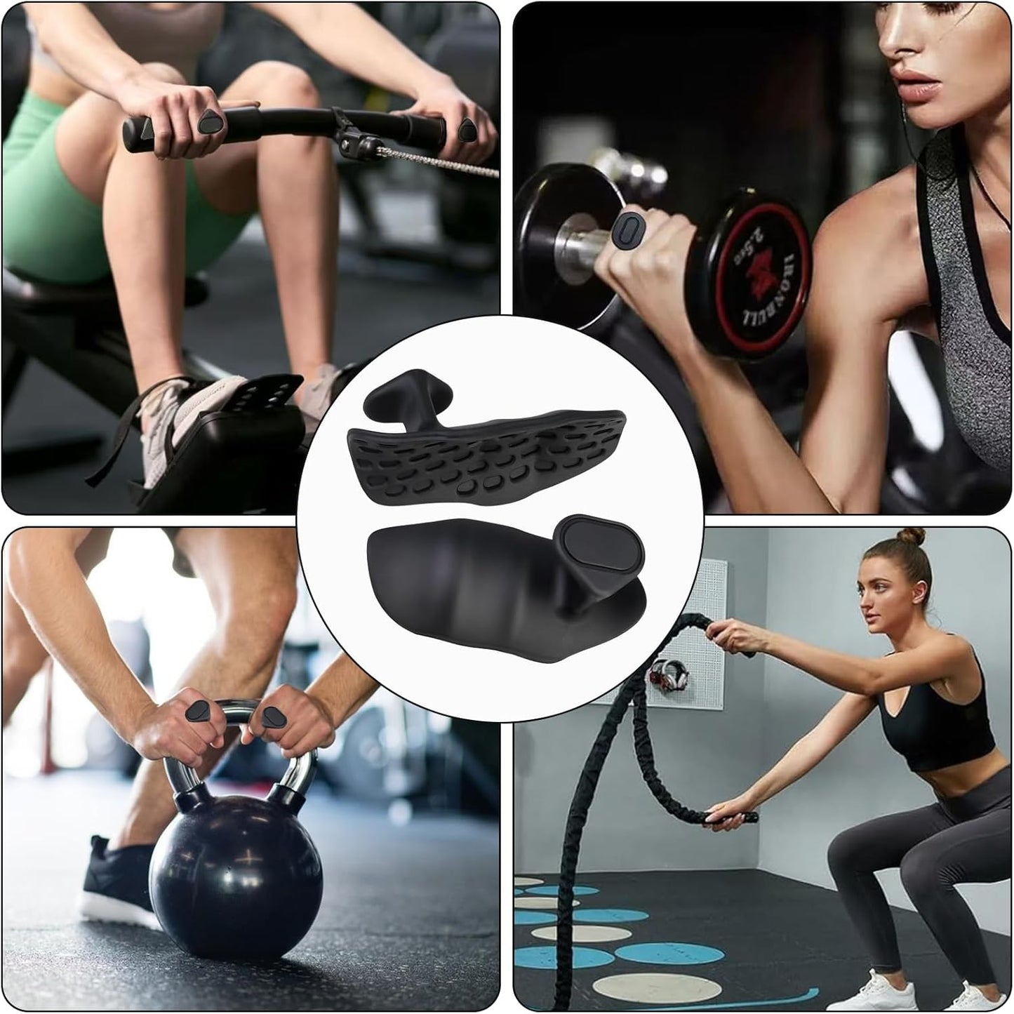 Grips de Musculation en Silicone Antidérapant