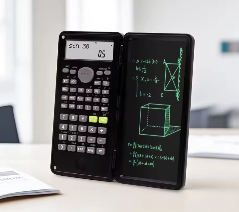 Calculatrice scientifique avec tablette d'écriture LCD