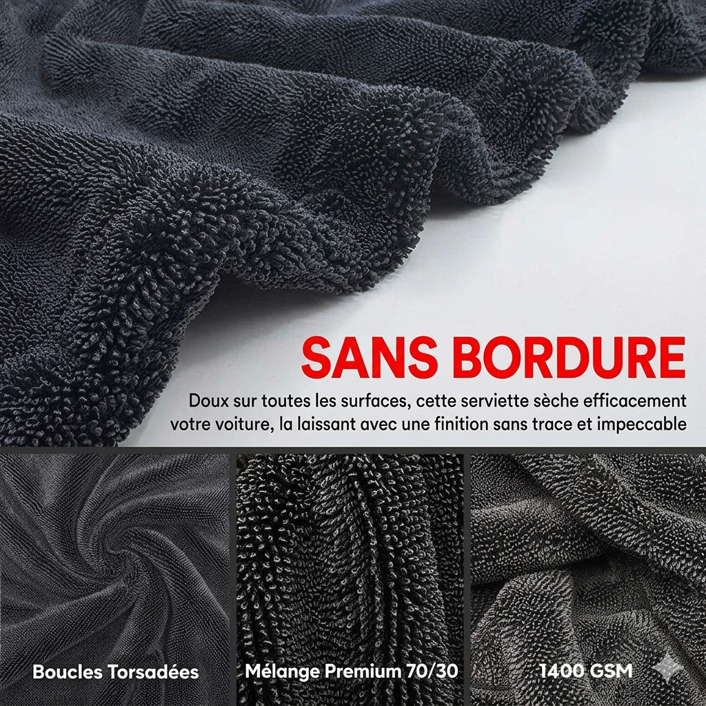Chiffon-Serviette Microfibre Premium
