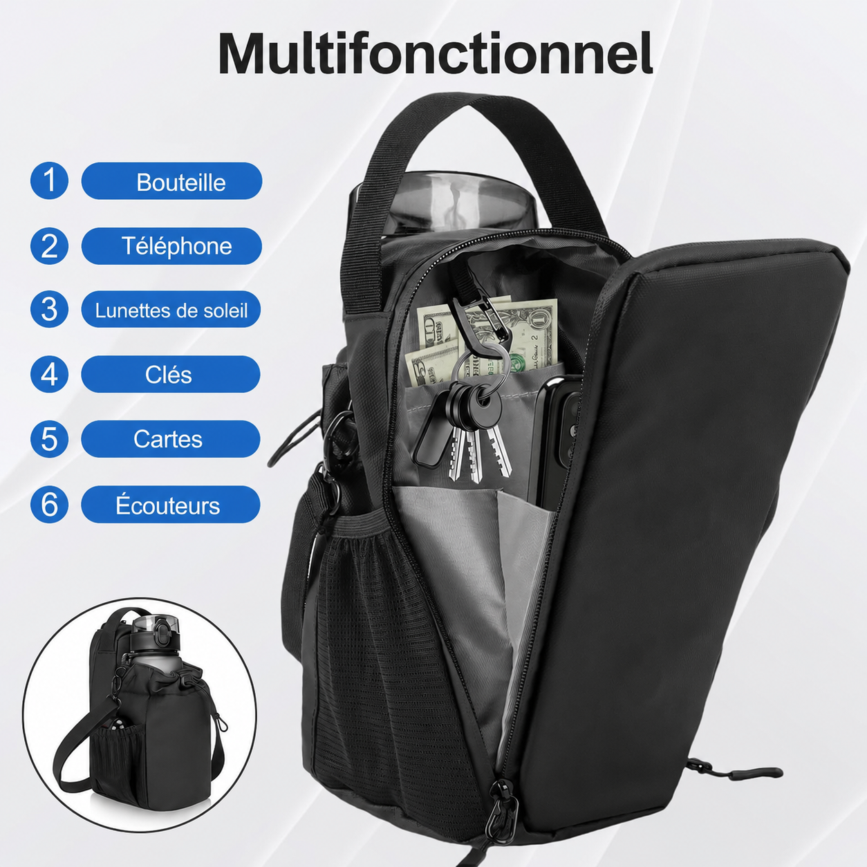 Sac de Sport Magnétique – Sécurité, Organisation