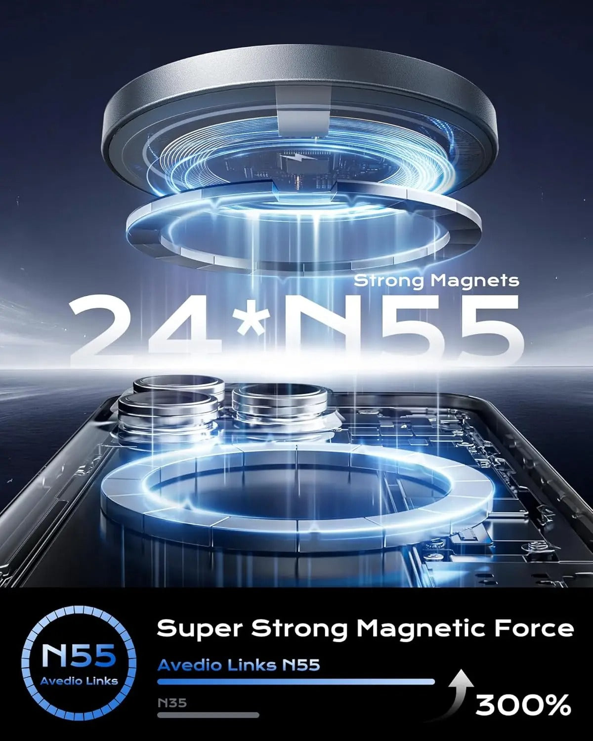 Support Magnétique 15W Ultra Stable